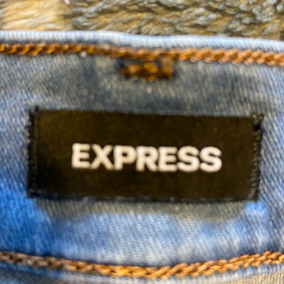 EUC Express distressed button up skinny jeans - Picture 5 of 7